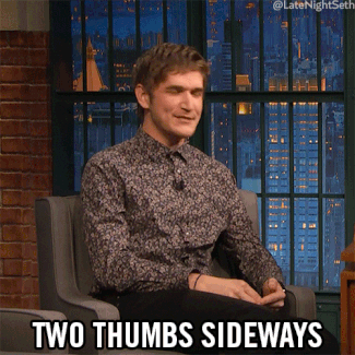 Two thumbs sideways