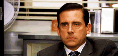 Steve Carrel in The Office looking over it