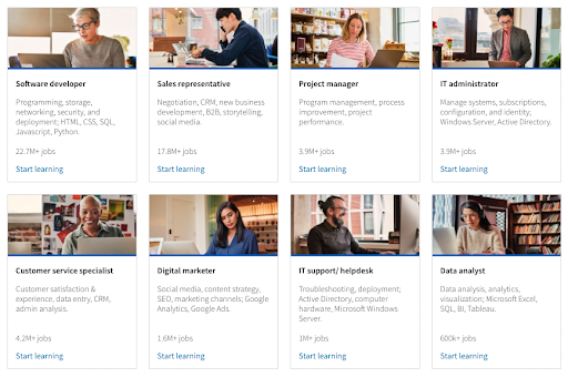 Linkedin and Microsoft have teamed up for a job-specific learning hub