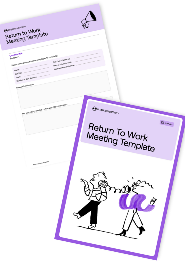 Return To Work Meeting Template cover image