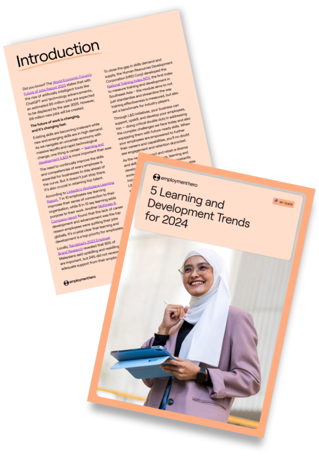 5 learning and development trends MY cover page and introduction page