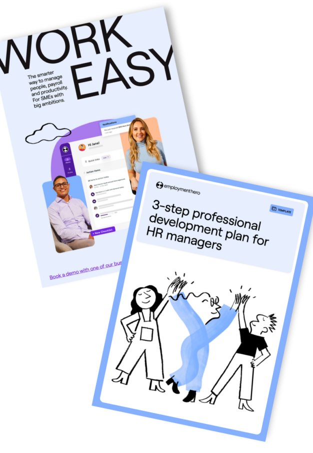 3-step professional development plan for HR managers PDF cover