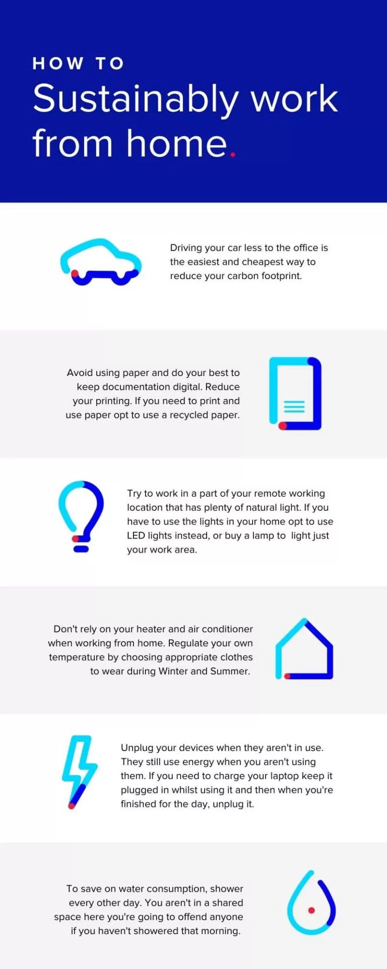 how to sustainably work from home