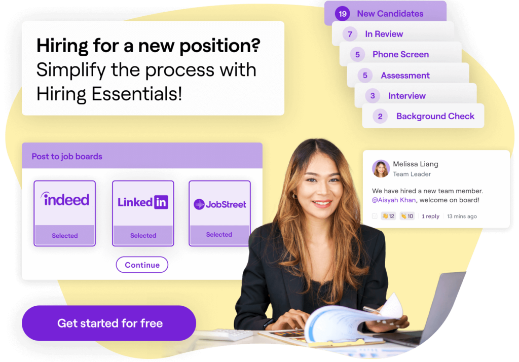 Create a free Hiring Essentials account