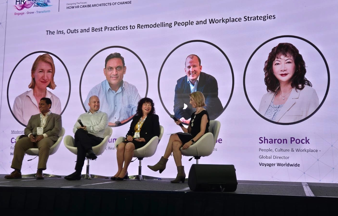 Panel discussion going on at HR Tech Festival Asia 2024