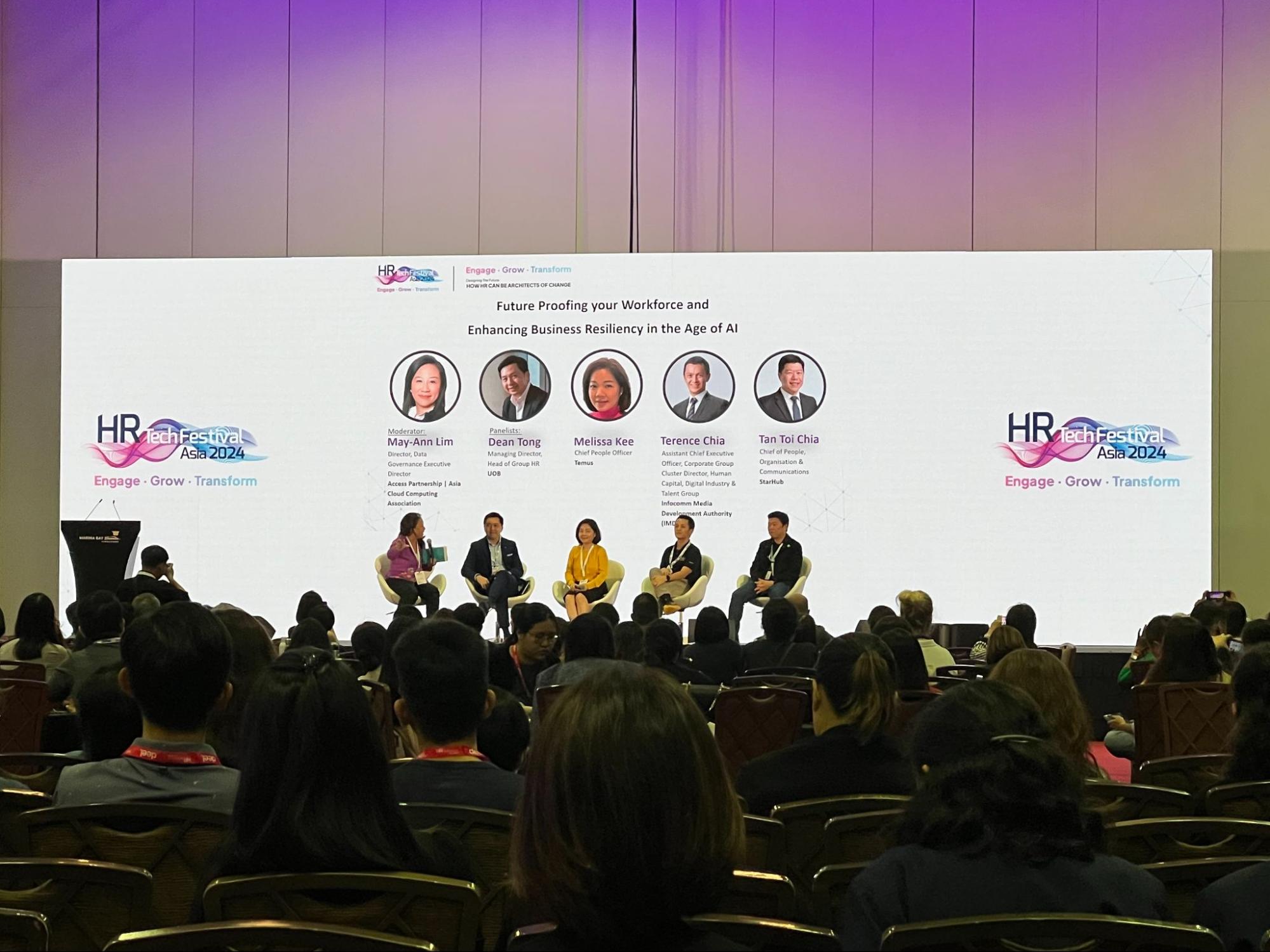 Panel discussion going on at HR Tech Festival Asia 2024