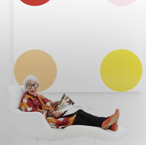 Iris Apfel breaking the generational boundaries.
