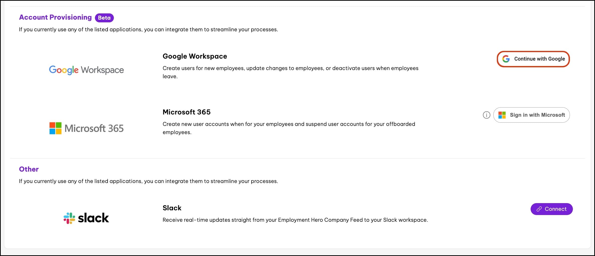 google provisioning connect