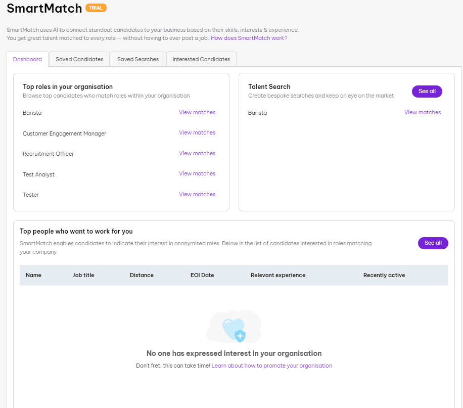 smartmatch dashboard