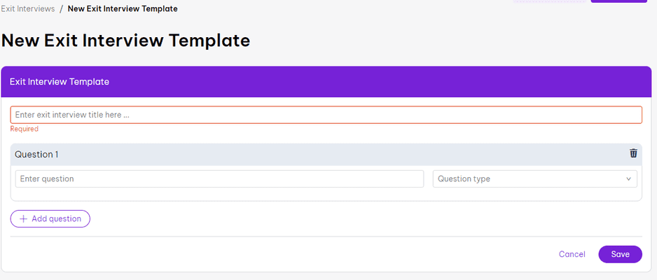 exit interview product update