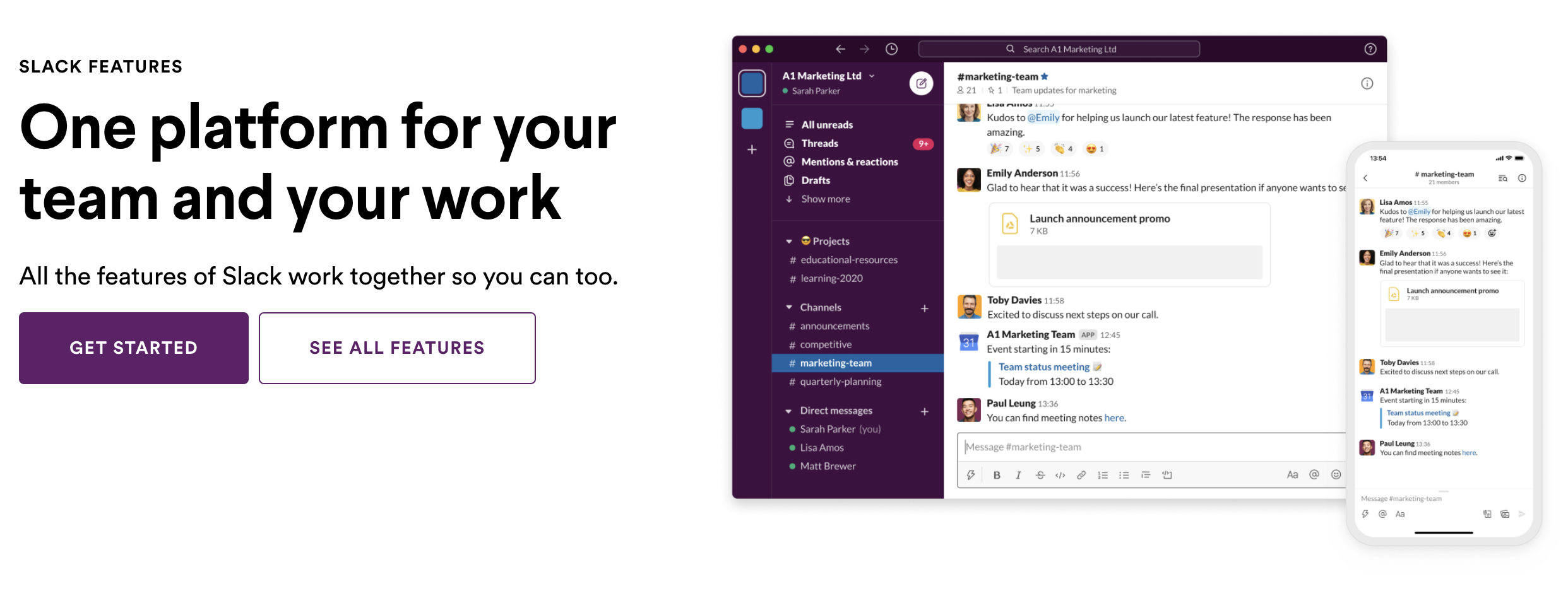 Communication tool Slack is a popular choice
