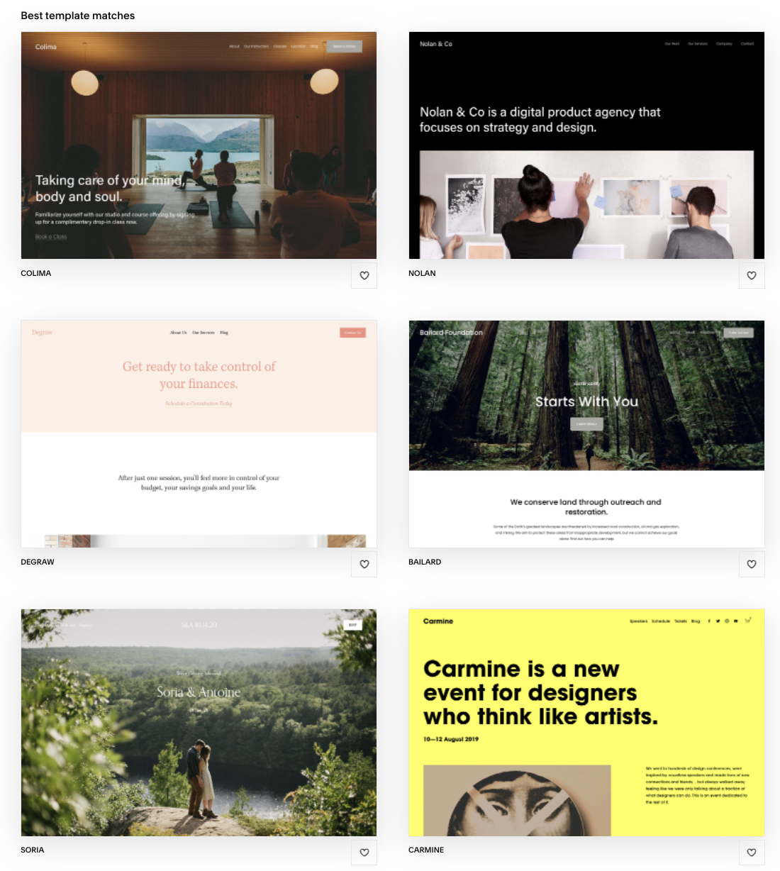 Build sleek websites using Squarespace