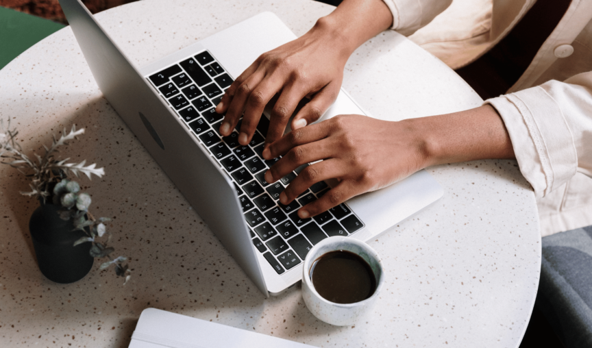 image of someone on their laptop