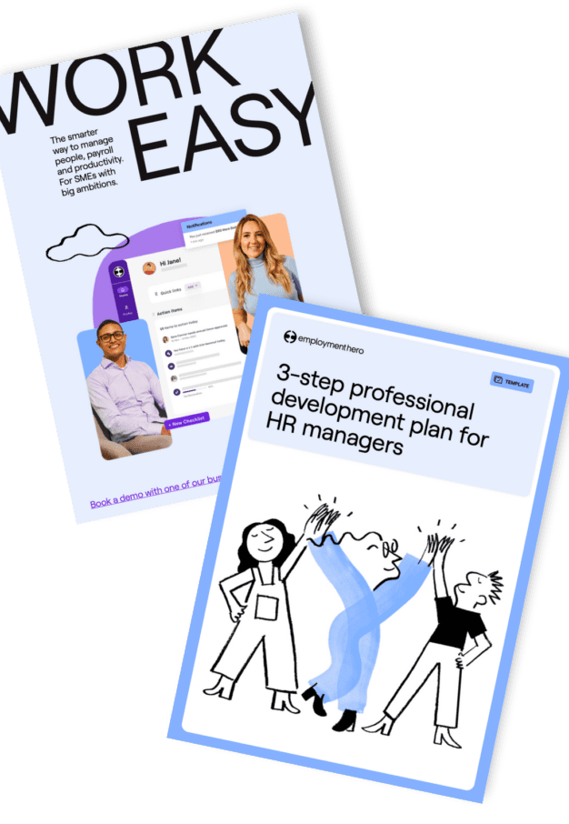 3-step professional development plan for HR managers PDF cover